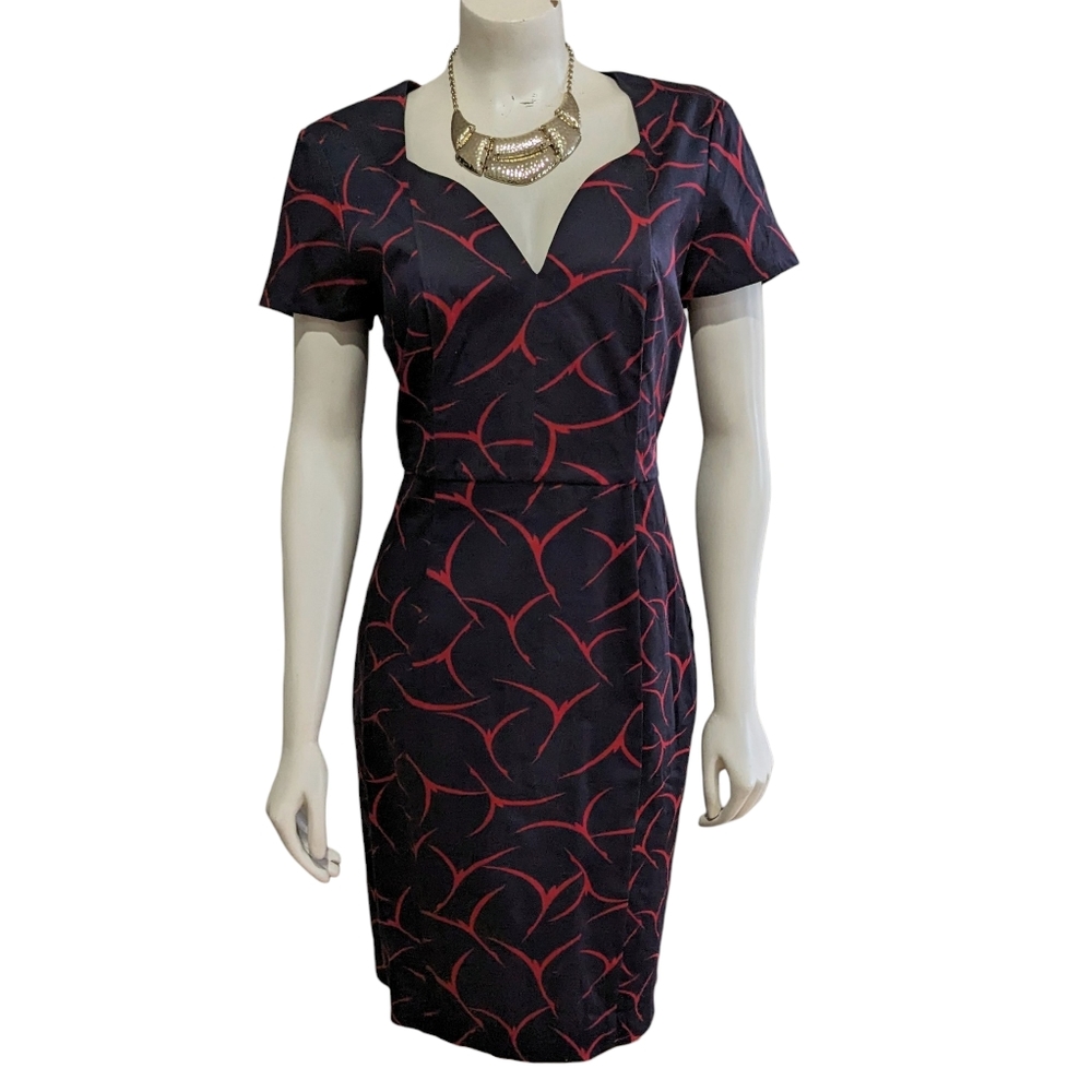 French Connection Navy Sheath Dress Size 10